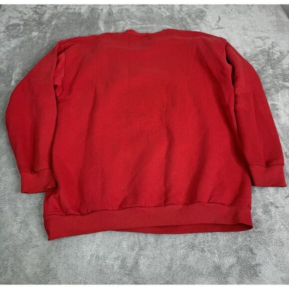 Vintage 90s Ohio State Buckeyes Pullover Sweatshirt Men's Size 2XL XXL Red - Picture 2 of 11